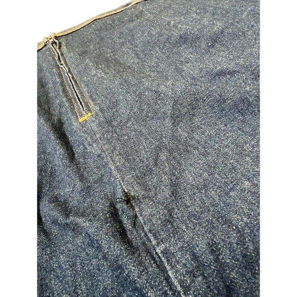 Vtg moa USA Denim Maxi Skirt 2XL Stretchy 90s Grunge Side Slit Y2K - Picture 11 of 16